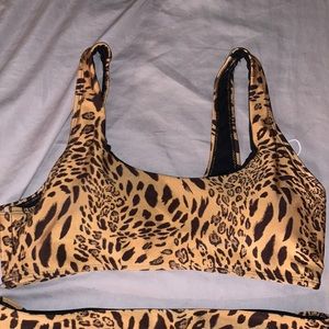 Leopard print bikini